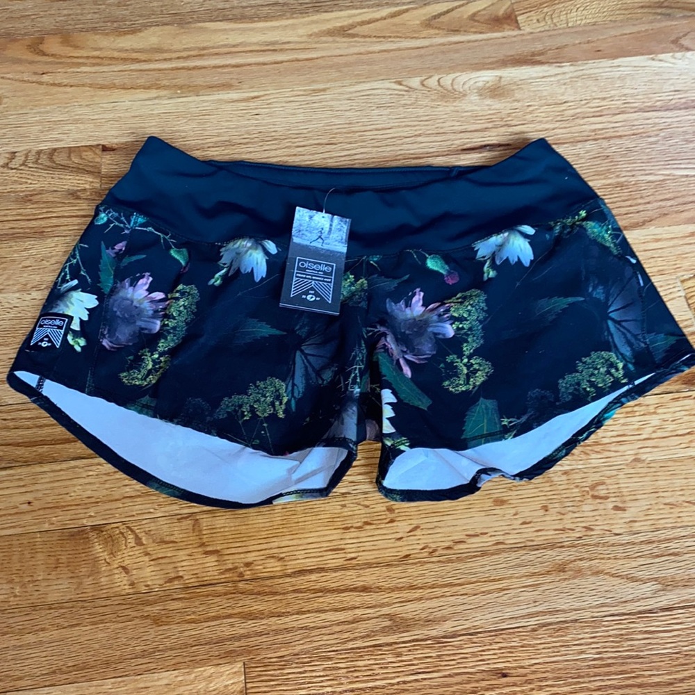 Oiselle Floral Shorts